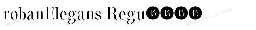 robanElegans Regu字体转换